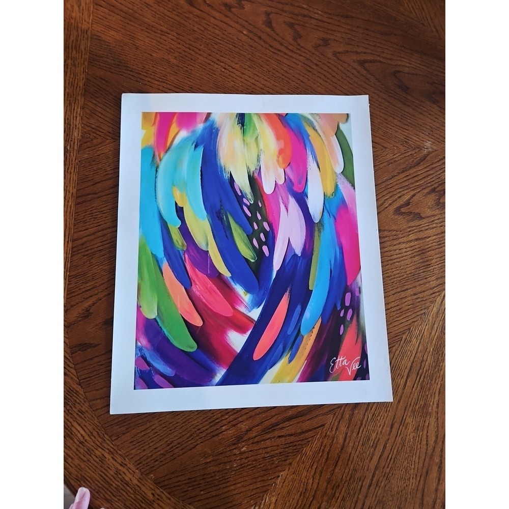 Etta Vee Abstract Print To Be Framed Colorful Emotions 13x16